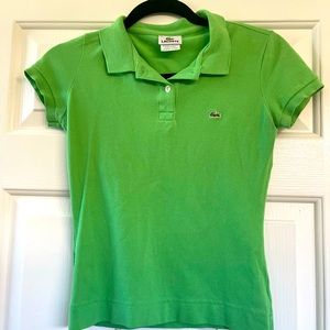 Lacoste Polo in Green. Size 34/XS or S